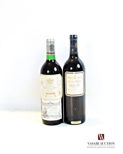null Lot de 2 blles de vin d'Espagne comprenant :		

1 bouteille	RIOJA Reserva Marqués...