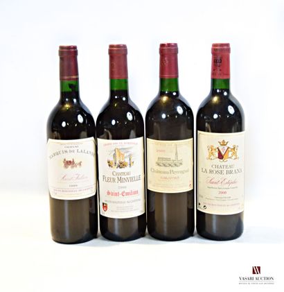 null Lot de 4 blles comprenant :		

1 bouteille	Château MARQUIS DE LALANDE	St Julien	1998

1...