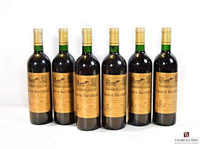6 bouteilles	Château HAUT-BRANA	Pessac Léognan	2002...