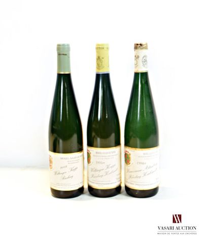 null Lot de 3 blles de vin blanc allemand comprenant :		

1 bouteille	Riesling Wiltinger...