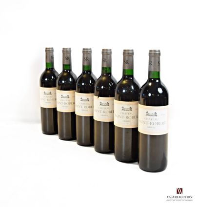 6 bouteilles	Château SAINT-ROBERT	Graves	2000

	Et....