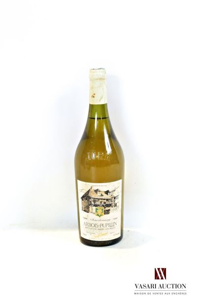null 1 bouteille	ARBOIS PUPILLIN Chardonnay mise Paul Benoit Vit.		1994

	Et. tachée....