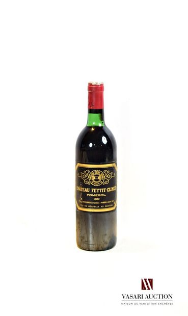 1 bouteille	Château FEYTIT-CLINET	Pomerol	1982

	Et....
