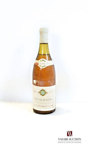 null 1 bouteille	RENOMMÉE Bourgogne blanc mise Remoissenet Père & Fils		1976

	Et....
