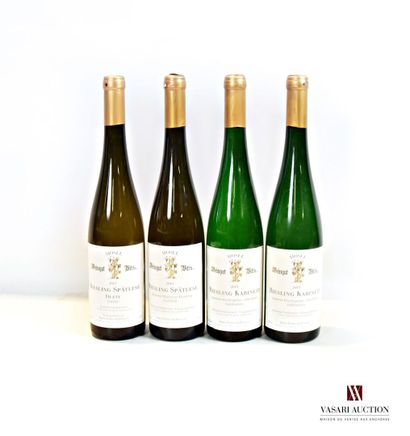 null Lot de 4 blles de vin blanc allemand comprenant :		

1 bouteille	Riesling Spätlese...