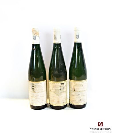 null Lot de 3 blles de vin blanc allemand comprenant :		

2 bouteilles	Filzener Pulchen...