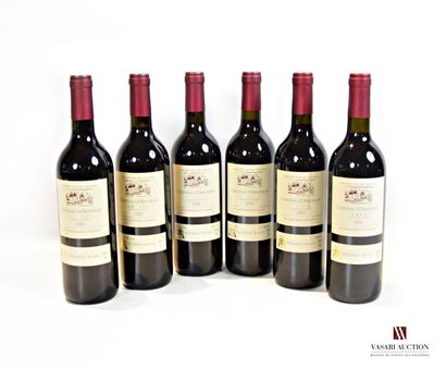 null 6 bottles Château L'ORDONNAT Graves 2000

	Perfect condition. N: mid/low ne...