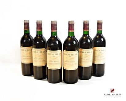 6 bouteilles	Château BEL-AIR	Haut Médoc CB	1995

	Et....