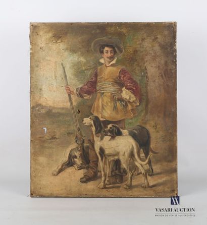 null French school of the 19th century

Hunter and his dogs

Oil on canvas

Trace...