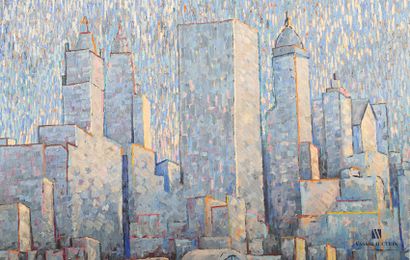 null FAES (XXème siècle)

New York skyline at dusk 

Huile sur toile

Signée et datée...