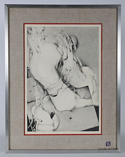 null ZIRKE

Surrealist drawing

Lead pencil

Signed on the left and dated 66

48,5...