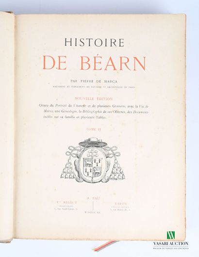 null [REGIONALISM - BEARN]

de MARCA Pierre - History of Béarn - Pau, Imprimerie...