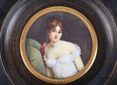 null École française du XIXème siècle

Portrait de Madame Récamier

Miniature peinte...