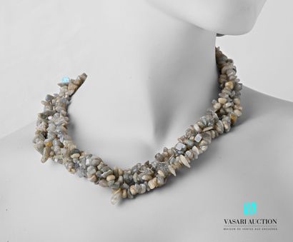null Twisted necklace decorated with labradorite pellets

Length : 44 cm