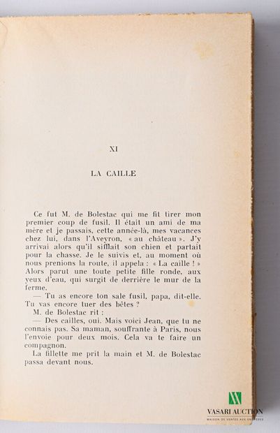 null [FAUNA] 

Lot including four books:

- VIALAR Paul - Le roman des oiseaux de...