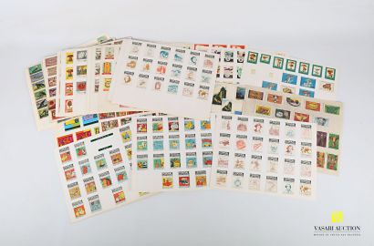 null Album with about four-six matchbox wrappers on the themes: Czechoslovakia, Characters,...