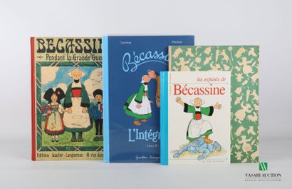 null BECASSINE 

Lot of four volumes including 

Bécassine during the great war -...