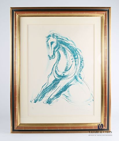 null French school of the 20th century

Seated horse

Lithograph

Signed lower right...