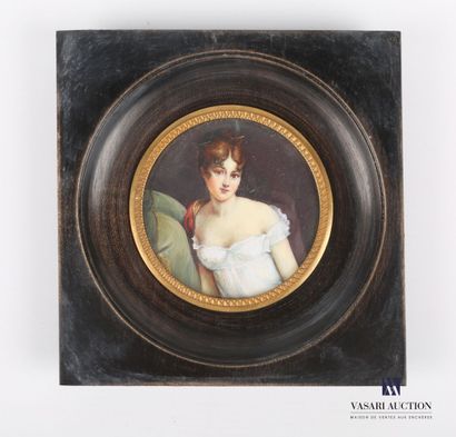 null École française du XIXème siècle

Portrait de Madame Récamier

Miniature peinte...