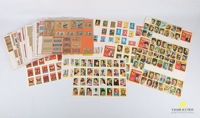 null Album including about forty-five matchbox wrappers on the themes : Sweden, Cars,...
