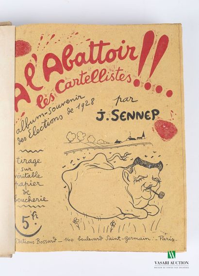 null SENNEP J. - a volume containing several works of the author including: A l'abattoir...