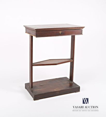 null Working table in mahogany, mahogany veneer and stained wood, the rectangular...