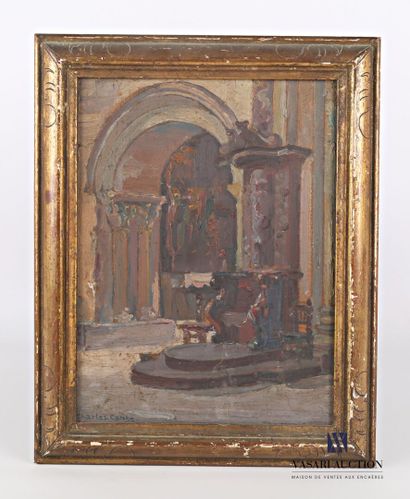null CANTE Charles (1903-1981)

Interior view of a church

Oil on panel 

Signed...