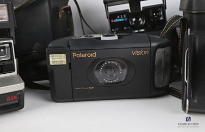 null Set of eight polaroid cameras including: one POLAROID LAND CAMERA - one POLAROID...