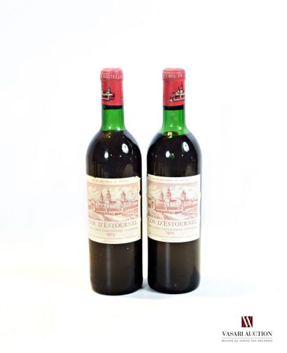 null 2 bouteilles	Château COS D'ESTOURNEL	St Estèphe GCC	1973

	Et. un peu tachées...