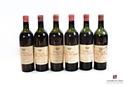 null 6 bouteilles	Château CORBIN MICHOTTE	St Emilion 1er CC	1937

	Et. fanées et...