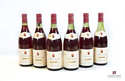 null 6 bouteilles	MERCUREY 1er Cru Clos du Roi mise E. Chandesais		1977

	Et. tachées....