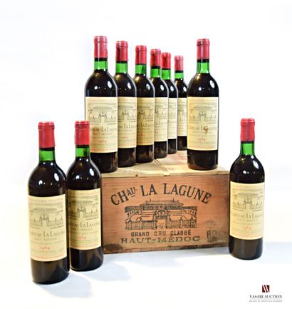 null 10 bouteilles	Château LA LAGUNE	Haut Médoc GCC	1969

	Et.: 9 un peu tachées,...