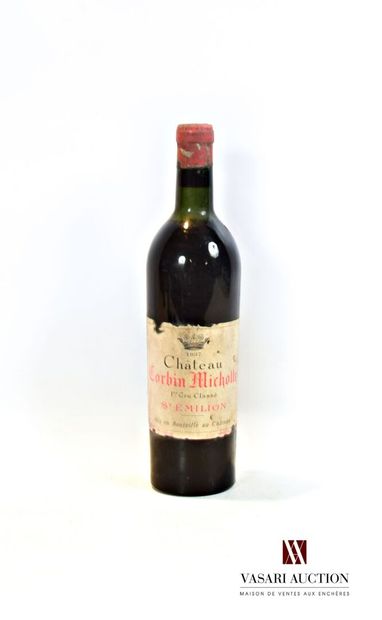 null 1 bouteille	Château CORBIN MICHOTTE	St Emilion 1er CC	1937

	Et. fanée, tachée...