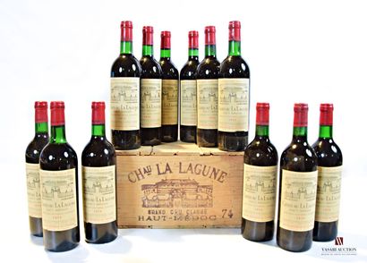 null 12 bouteilles	Château LA LAGUNE	Haut Médoc GCC	1974

	Et.: 9 impeccables, 3...