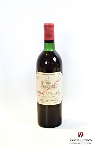 null 1 bouteille	Château BEYCHEVELLE	St Julien GCC	1967

	Et. un peu tachée. N :...
