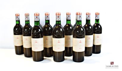 null 12 bouteilles	Château PAPE CLÉMENT	Graves GCC	1971

	Et. un peu tachées. N :...