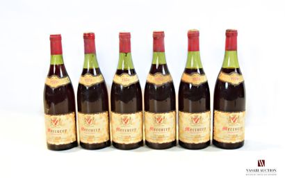 null 6 bouteilles	MERCUREY mise E. Descaves nég.		1976

	Et. un peu fanées et un...