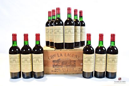 null 12 bouteilles	Château LA LAGUNE	Haut Médoc GCC	1974

	Et.: 11 impeccables, 1...