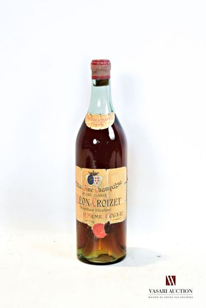 null 1 bouteille	Cognac Fine Champagne Château de Flaville mise B. Léon Croizet		1875

	Et....