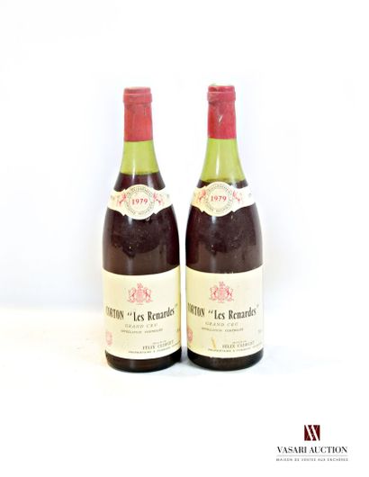 null 2 bouteilles	CORTON Les Renardes GC mise Félix Clerget Prop.		1979

	Et. un...