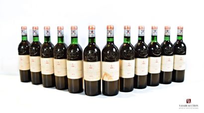 null 12 bouteilles	Château PAPE CLÉMENT	Graves GCC	1971

	Et.: 11 un peu tachées,...