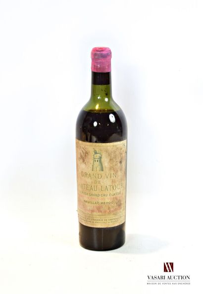 null 1 bouteille	Château LATOUR	Pauillac 1er GCC	1950

	Et. fanée, tachée et un peu...