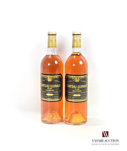 null 2 bouteilles	Château GUIRAUD	Sauternes 1er CC	1998

	Et. impeccables. N : 1...