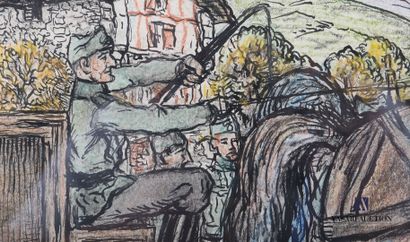 null TILLAC Pablo (1880-1969)

Soldiers in the Basque Country during the Occupation

Pencil...