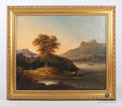 null CHAINBAUX Louis Nicolas (XIXème siècle)

L'arrivée sur la berge

Huile sur toile

Signée...