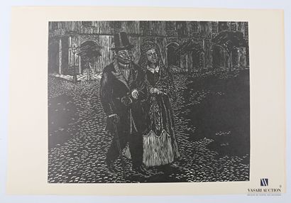 null Recueil de 20 lithographies en noir numérotées et imprimées par le TGP (Taller...