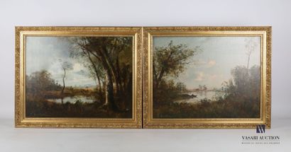 null GOURDON L.

Paysages lacustres

Paire d'huiles sur toile

Signées en bas à gauche

(léger...