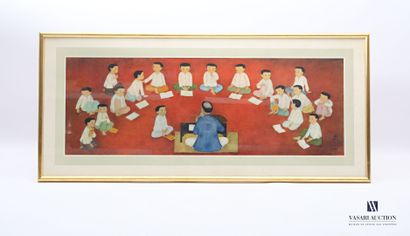 MAI Trung Thu (1906-1980) 
La Classe 
Estampe...