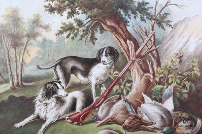 null DUJARDIN E. (XIXème siècle)

Fruit de la chasse et deux épagneuls 

Peinture...