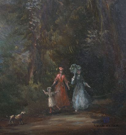 null CARVIERE C. (XIXth century)

Elegant women strolling in an undergrowth

Oil...